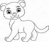 Coloring Lion Cub Pantera Depositphotos Designlooter sketch template