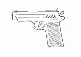 Szkic Skizze Pistoletu Gewehrs sketch template