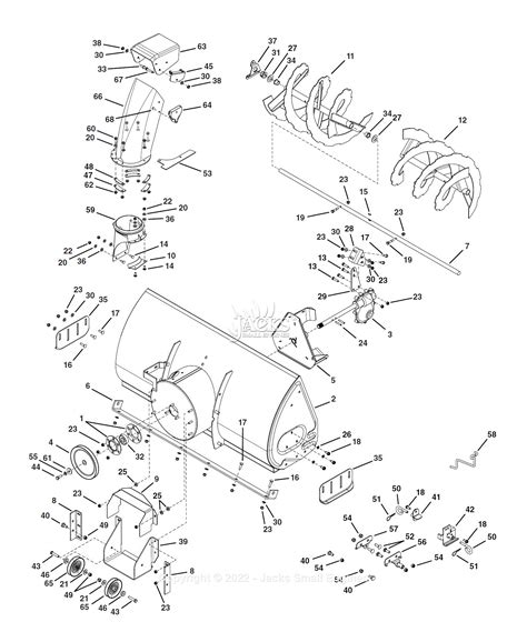 agri fab lstf  snow thrower parts diagram  parts list