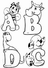 Alfabeto Letters sketch template