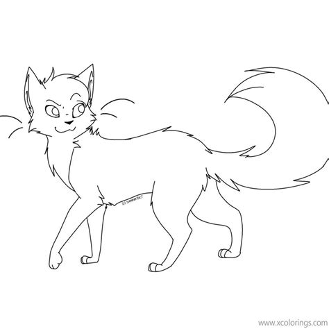 warrior cat  big tail coloring pages xcoloringscom