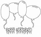 Ausmalbilder Luftballons Globos Geburtstag Ballons Dibujar Balloons Gute Cumpleaños Websincloud Actividades sketch template