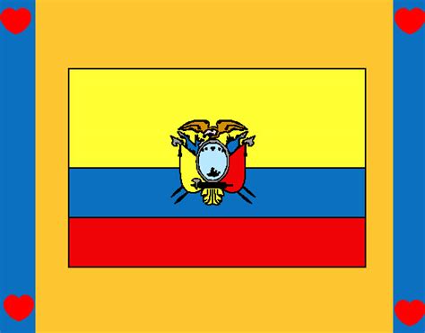 Dibujo De La Bandera De Ecuador Para Colorear Imagui