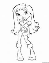 Bratz Coloring Pages Coloring4free Jade Related Posts sketch template