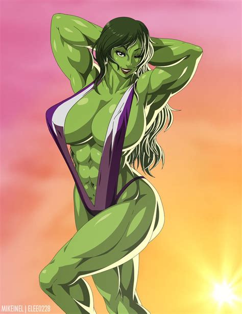 She Hulk By Elee0228 On Deviantart Marvel Comic Universe Ms Marvel