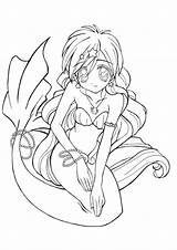 Mermaid Anime Coloring Pages Drawing Hanon Deviantart Kiene Houshou Melody Color Manga Getdrawings Miracle Timeless Ausmalbilder Getcolorings sketch template
