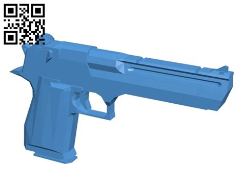 pistol gun  file stl    model  cnc