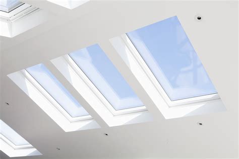 velux rooflights  single storey side extension  vaulted ceiling skylight natural light