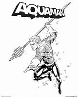 Aquaman Magnifique sketch template