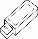 Outline Isometric Openclipart Flashdrive Sleutel Webstockreview sketch template