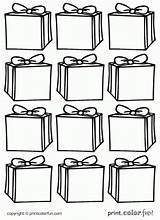Gift Boxes Tags Color Print Coloring Printable Pages Printables Tag Printcolorfun Cards Decorations Give Also Party Game Used They Part sketch template