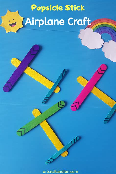 airplane craft  popsicle sticks