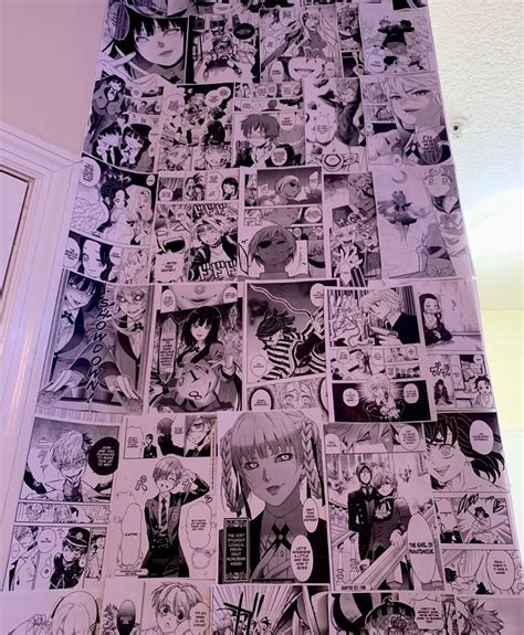 Aesthetic Anime Manga Panel Wall Collage Physical Prints 46and60 Etsy