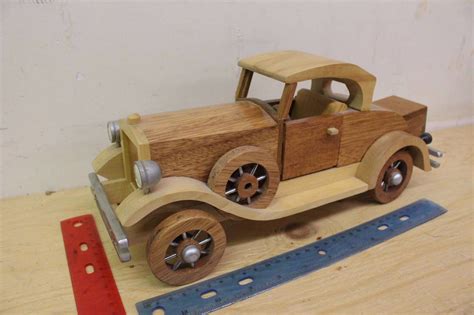 wooden toy vintage car