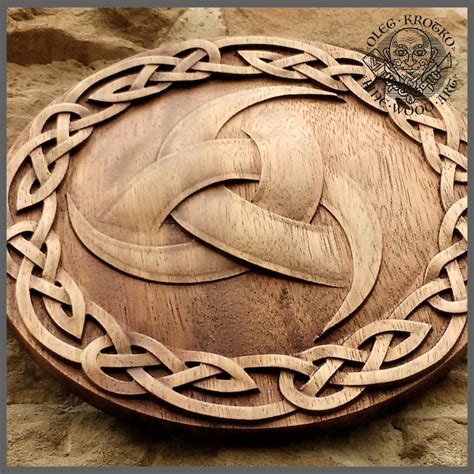 walknut viking home decor knotwork art norse thor odin wood etsy