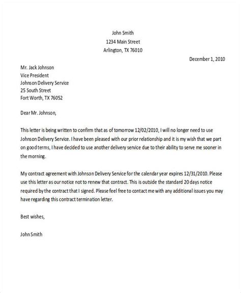 termination letter templates   ms word
