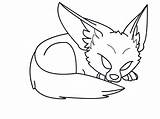 Fox Fennec Coloring Template Drawings Anime Pages Outline Drawing Sketch Draw Speedpaint Printable Game Queeky Print Paint Categories sketch template