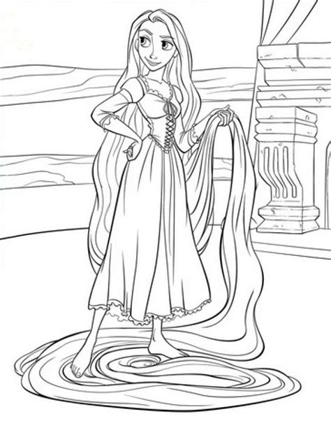 printable rapunzel coloring pages everfreecoloringcom