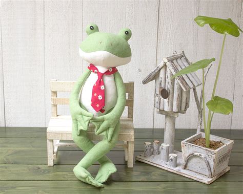 frog sewing pattern frog pattern  sew toy frog doll