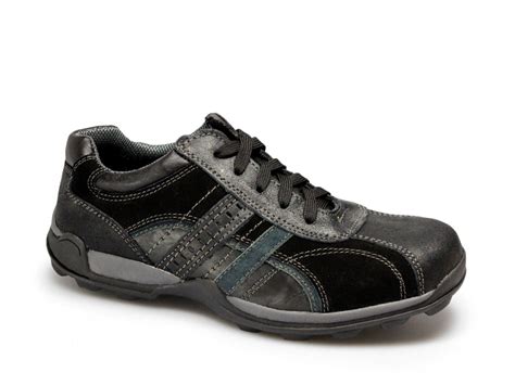 amblers paul mens leather wide fit gym trainers black buy  shuperb