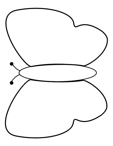 butterfly template clipart