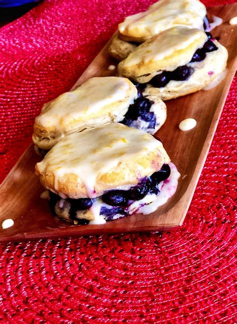 luscious lemon blueberry biscuits