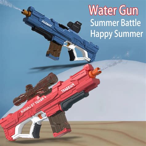 high tech electric water gun  long range childrens toys outdoor beach pool ml summer
