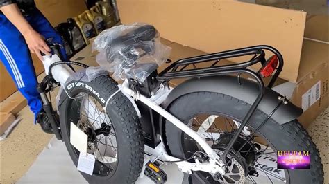 narrak   ah  folding fat tire electric bike open box review  installation