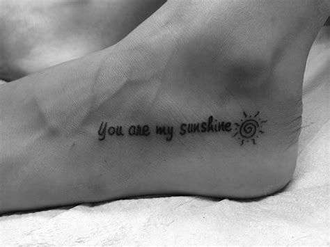 You Are My Sunshine Tattoo Foot Foot Fetish Nude Gallery