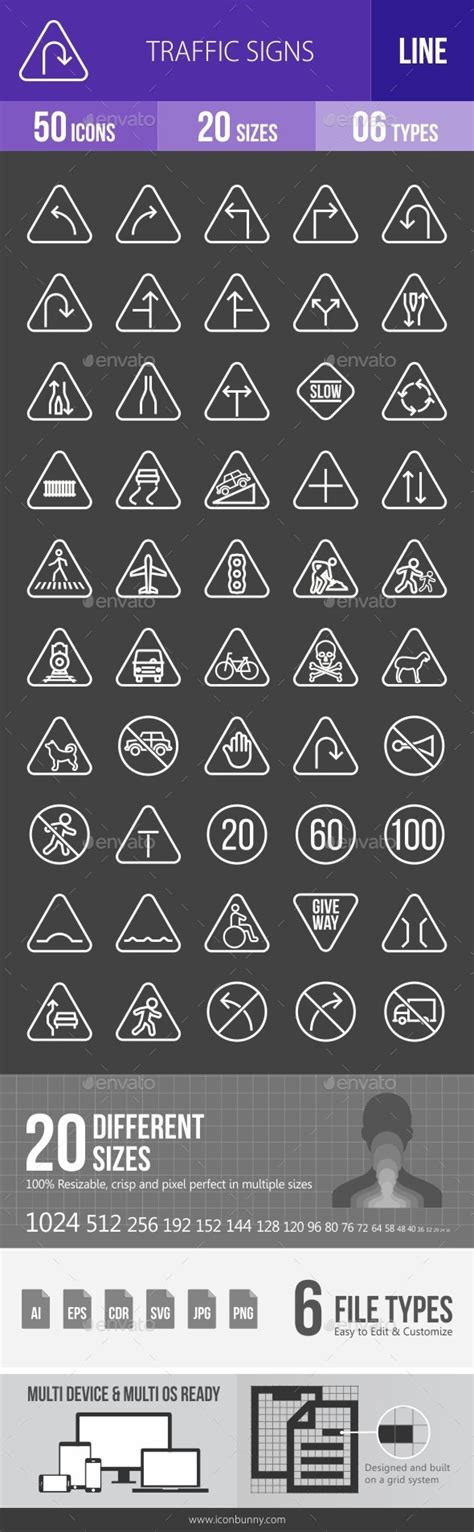 traffic signs  inverted icons  design envato