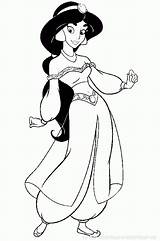 Aladdin Princesse Prinzessin Prinzessinnen Jasmine Kleurplaat Kleurplaten Jasmin Prinsessen Colorat Colorear Prinses Printesele Sammlung Princesas Personnages Planse Aladin Coloriages Plansa sketch template