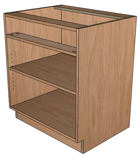 build frameless base cabinets