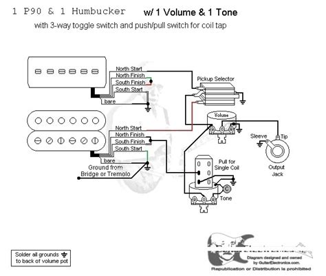 p  volume  tone wiring diagram