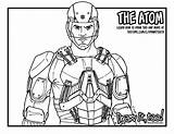 Atom Legends Tomorrow Coloring Draw Too Colouring sketch template