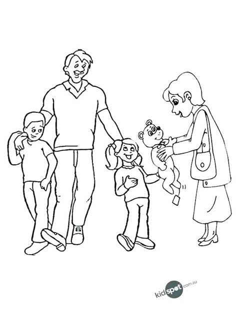 happy family coloring page  getcoloringscom  printable