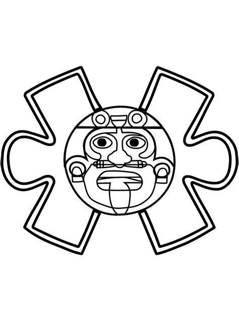 aztec art coloring pages  printable coloring pages  kids