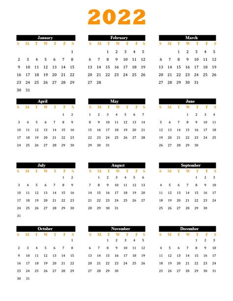 printable calendar  template