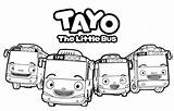 Tayo Coloring Pages Choose Board Print Little Bus sketch template