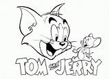 Coloring Jerry Tom Pages Movie sketch template