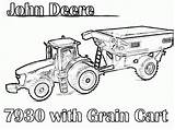 Coloring Deere John Pages Tractor Color Popular Coloringhome Comments sketch template
