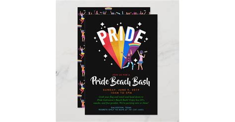 pride party invitation pride zazzle