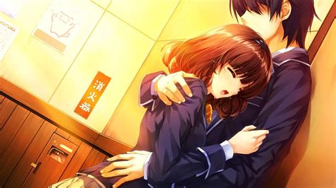 Crying Couple Hug Anime Wallpapers Wallpaper Cave