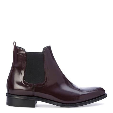 burgundy patent chelsea boots brandalley