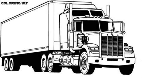 coloring pages   wheeler trucks