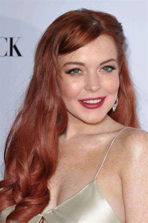 We Lindsay Lohan S Natural Red Hair On Her Red Haired Beauty Red