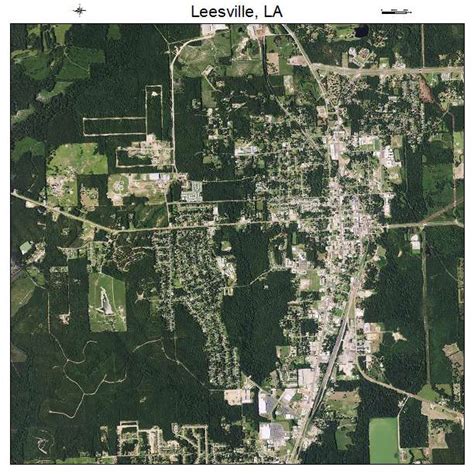 aerial photography map  leesville la louisiana