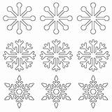 Snowflake Printable Stencil Snowflakes Templates Small Template Patterns Coloring Large Pages Shape Popsicle Stick Pattern Christmas Whatmommydoes Simple Outline Printables sketch template