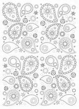 Paisley Coloring Adult Pages Pattern Adults Patterns Drawing Color Print Mandala Oriental Beautiful Coloriage Motifs Easy 1001 Colorier Harmonious Dessin sketch template