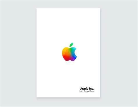 apple annual report  behance