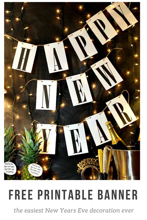 happy  year  printable banner